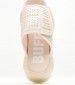 Women Platforms Low Binary.Pool Beige ECOleather Buffalo