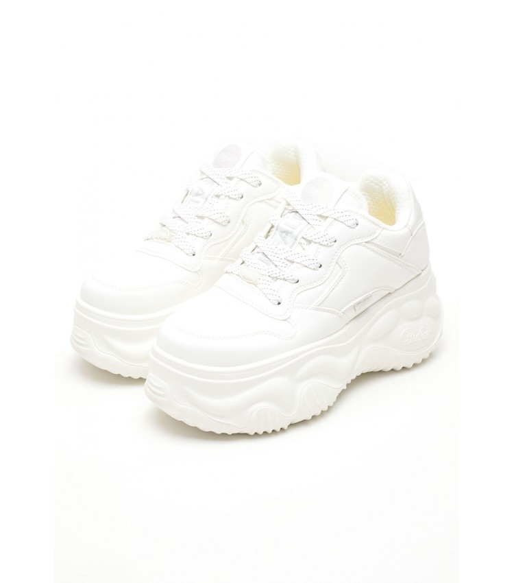 Women Casual Shoes Blader.One White ECOleather Buffalo