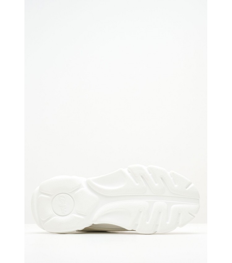 Women Casual Shoes Cld.Chai White ECOleather Buffalo