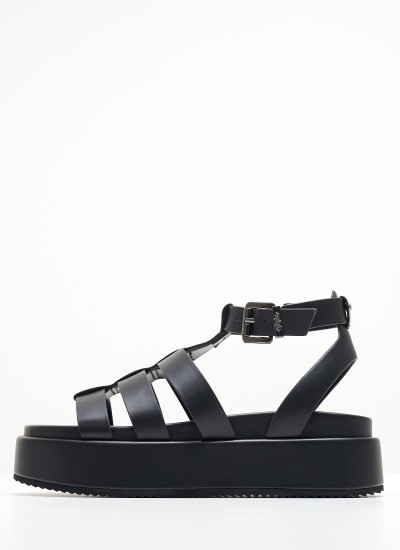 Women Platforms High June.09 Black ECOleather Liu Jo