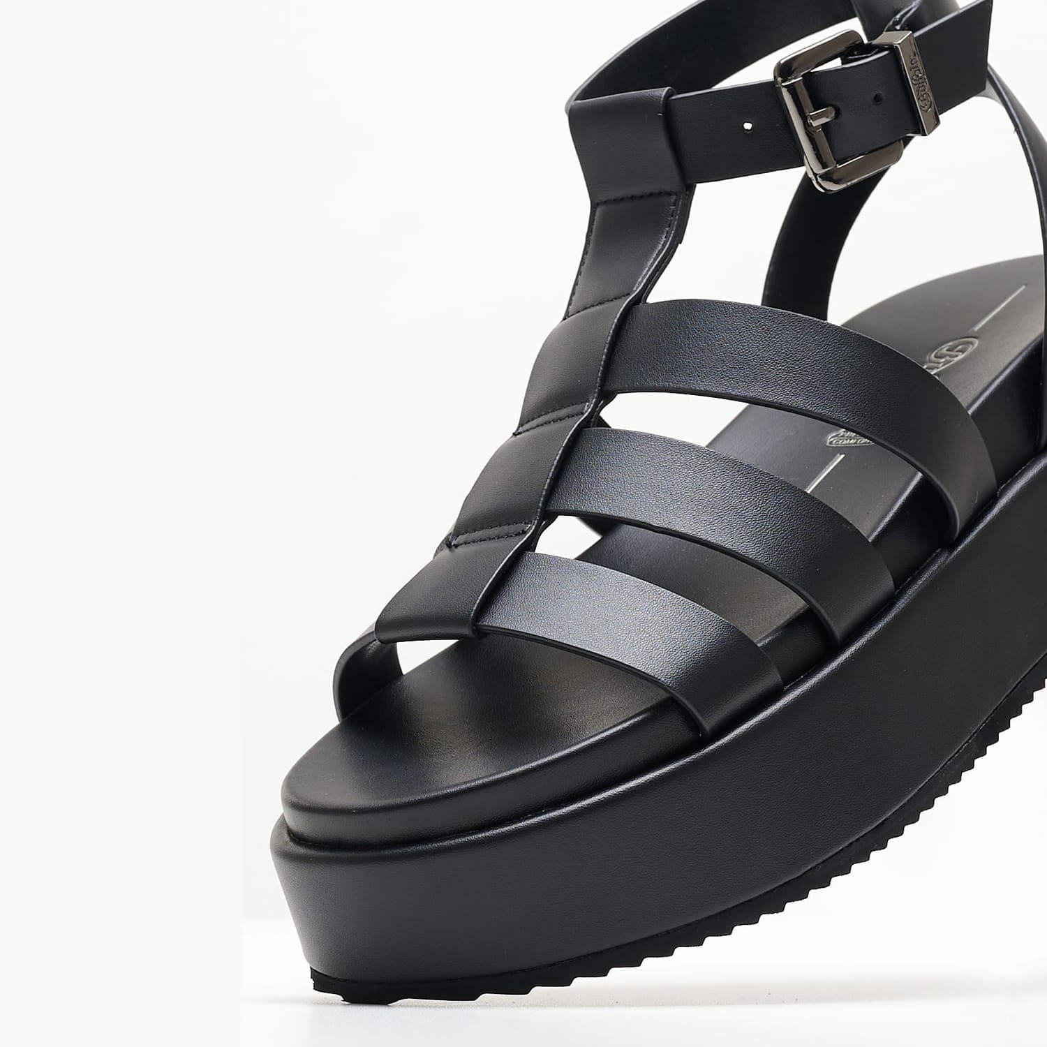 Γυναικείες Πλατφόρμες Χαμηλές Noa.Greek Μαύρο ECOleather Buffalo