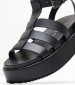 Women Platforms Low Noa.Greek Black ECOleather Buffalo