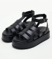 Women Platforms Low Noa.Greek Black ECOleather Buffalo