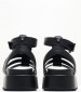 Women Platforms Low Noa.Greek Black ECOleather Buffalo