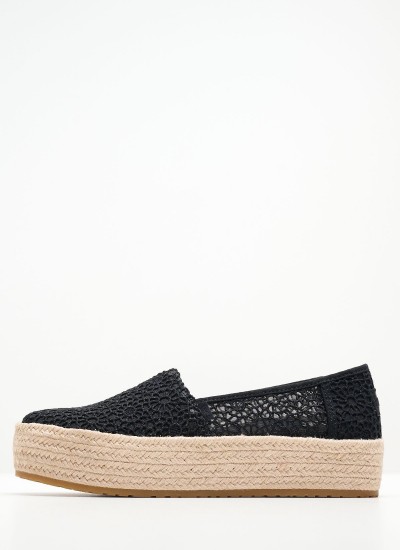 Γυναικείες Εσπαντρίγιες Flat.Espadrille Μαύρο Πάνινο Tommy Hilfiger