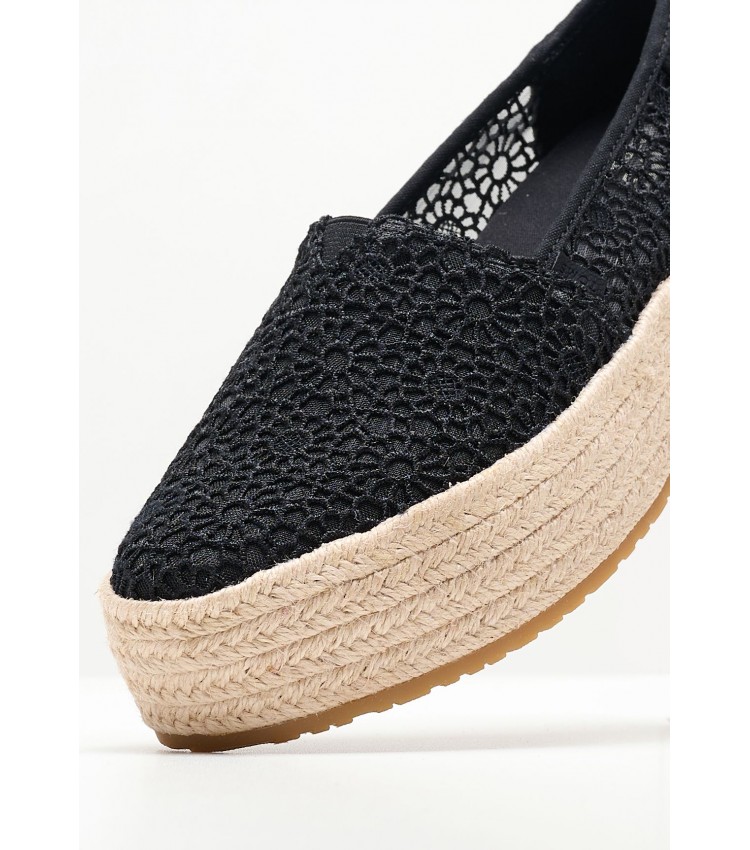 Women Espadrilles Valencia.Mrc Black Fabric Toms