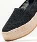 Women Espadrilles Valencia.Mrc Black Fabric Toms