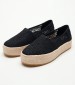 Women Espadrilles Valencia.Mrc Black Fabric Toms