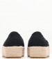 Women Espadrilles Valencia.Mrc Black Fabric Toms