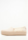 Women Espadrilles Valencia Beige Fabric Toms