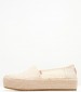 Women Espadrilles Valencia Beige Fabric Toms