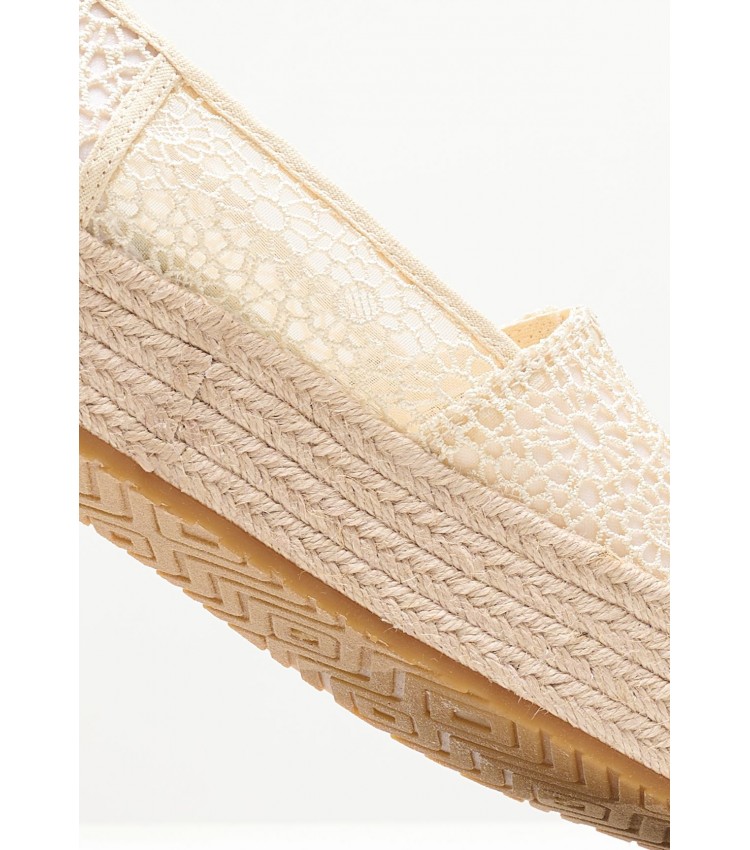 Women Espadrilles Valencia Beige Fabric Toms