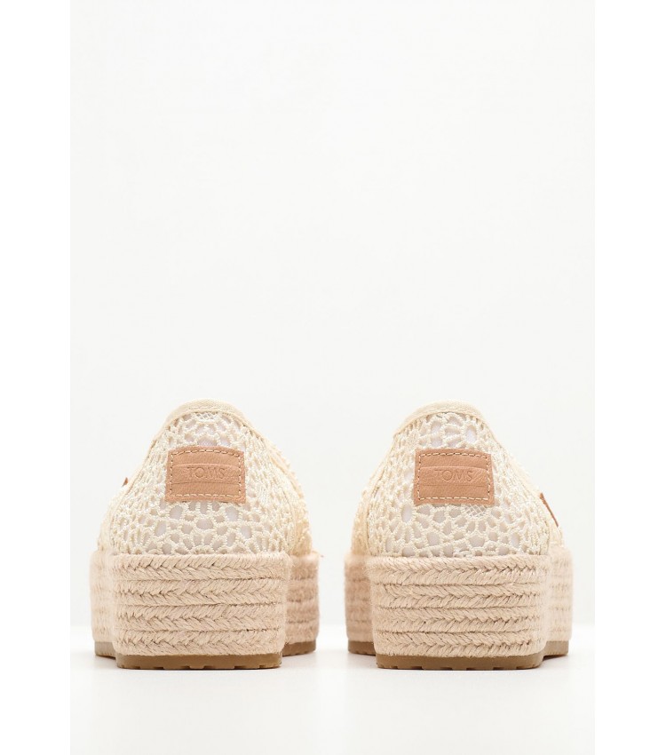 Women Espadrilles Valencia Beige Fabric Toms