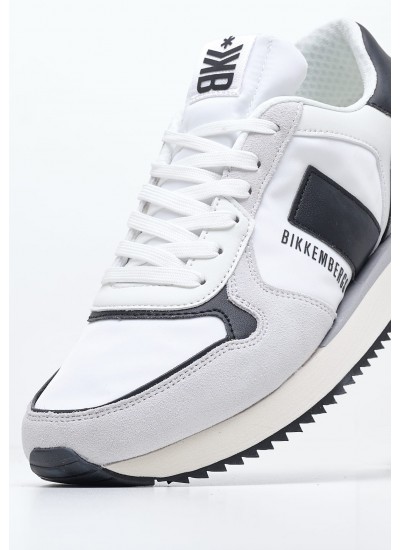 Men Casual Shoes Cupsole.Chunky White Leather Calvin Klein