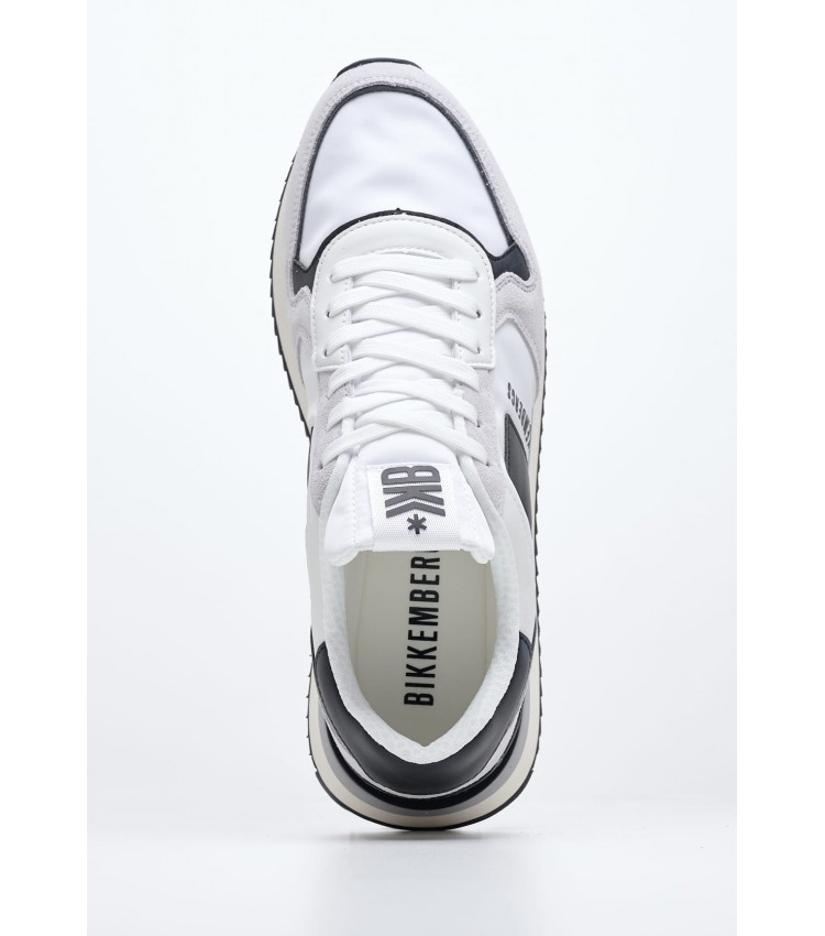 Men Casual Shoes 22019.A White Buckskin Bikkembergs