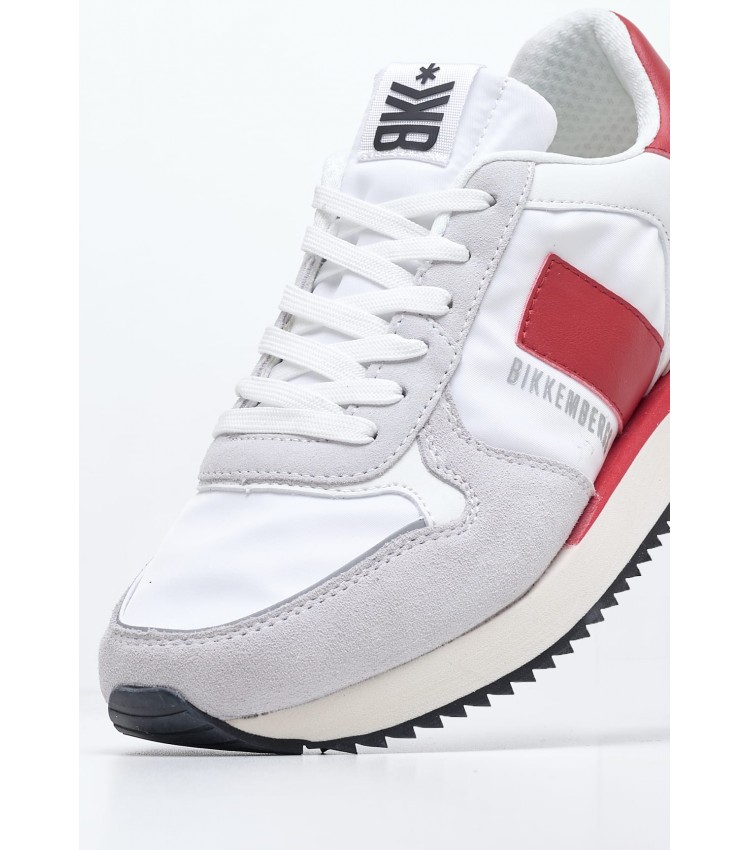 Men Casual Shoes 22019.B White Buckskin Bikkembergs