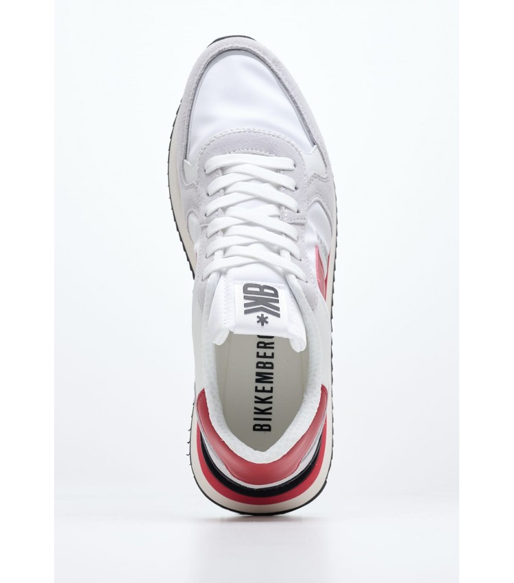 Men Casual Shoes 22019.B White Buckskin Bikkembergs