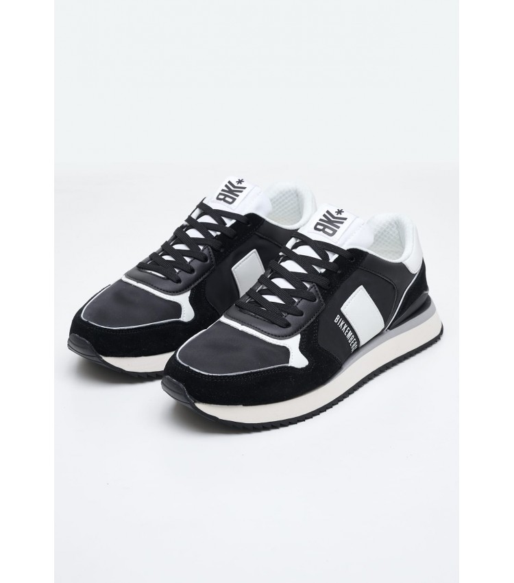 Men Casual Shoes 22019.E Black Buckskin Bikkembergs