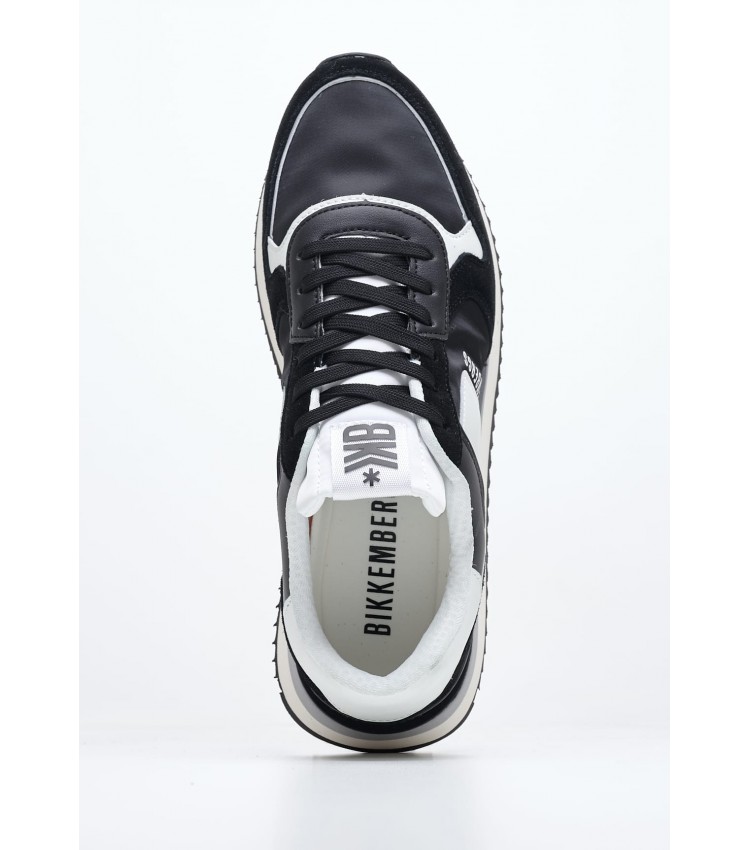 Men Casual Shoes 22019.E Black Buckskin Bikkembergs