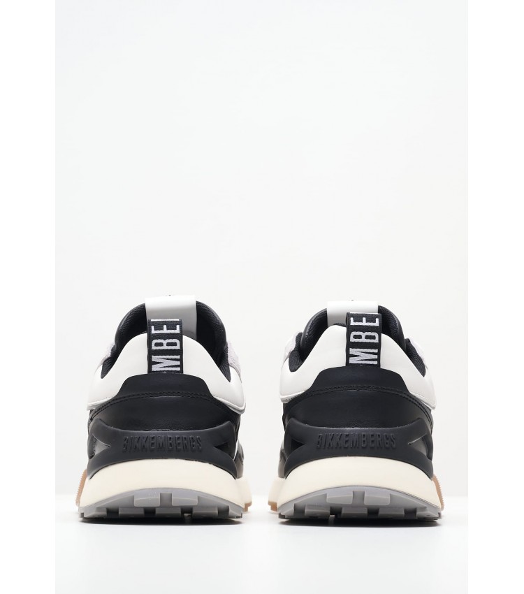 Ανδρικά Παπούτσια Casual 22022 Μαύρο Δέρμα Bikkembergs