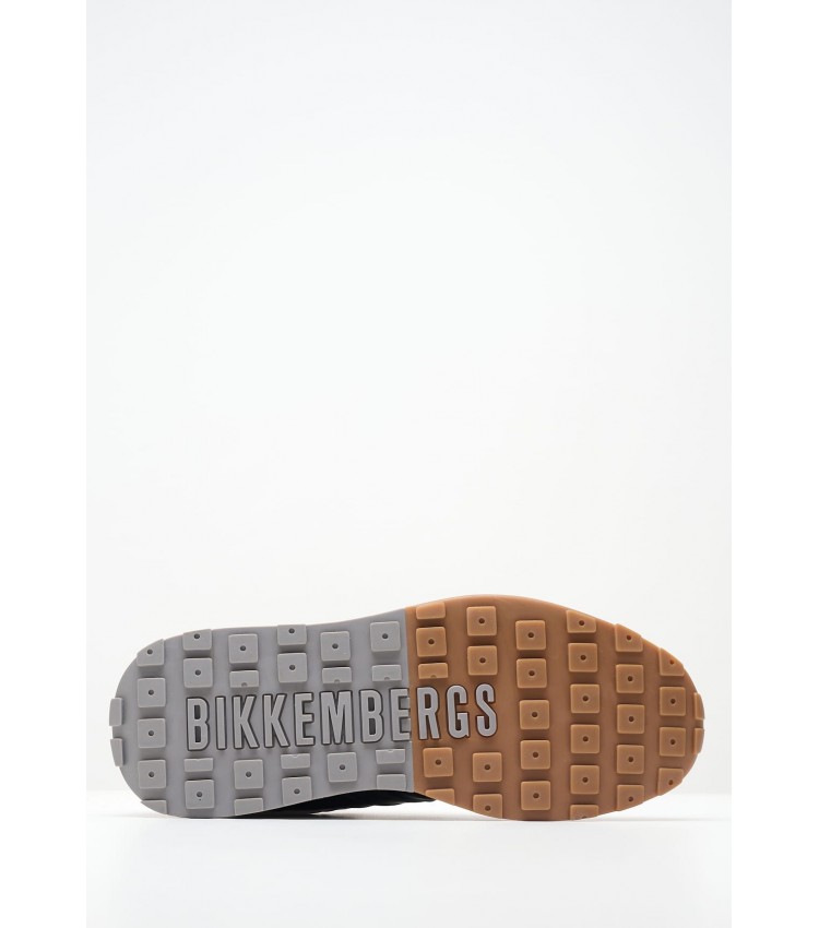 Ανδρικά Παπούτσια Casual 22022 Μαύρο Δέρμα Bikkembergs