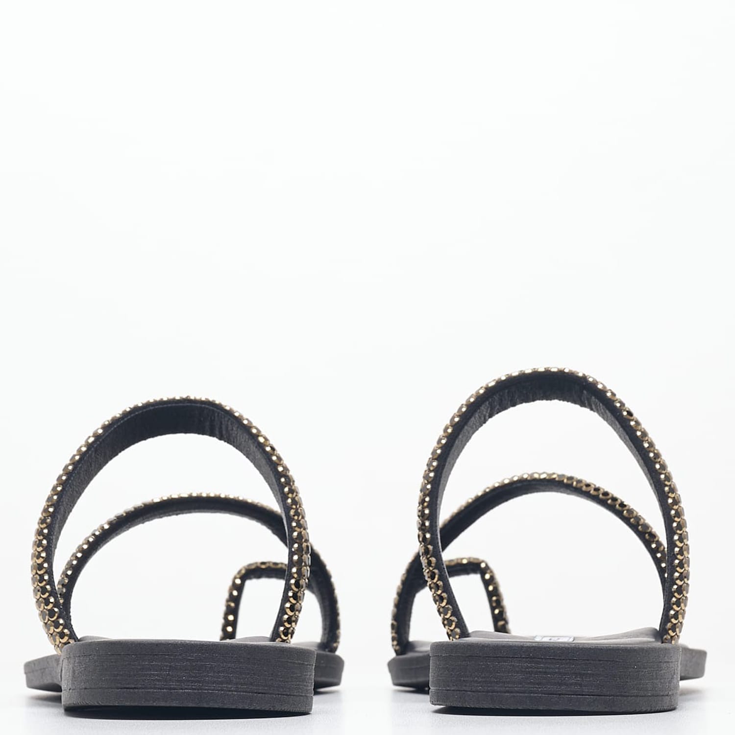 Γυναικεία Flats Blossom Μαύρο Strass Mortoglou