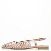 Γυναικεία Flats Carla Μπεζ Δέρμα Mortoglou