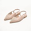 Γυναικεία Flats Carla Μπεζ Δέρμα Mortoglou