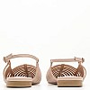 Γυναικεία Flats Carla Μπεζ Δέρμα Mortoglou