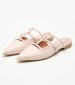 Women Mules Ine Nude Leather Mortoglou