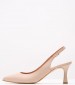 Women Pumps & Peeptoes Low Luna Beige Leather Mortoglou