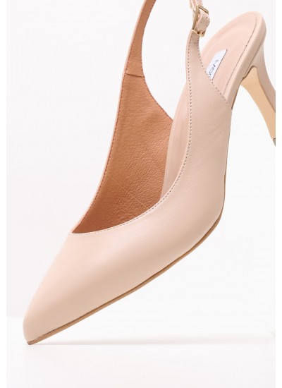 Women Pumps & Peeptoes Low Luna Beige Leather Mortoglou