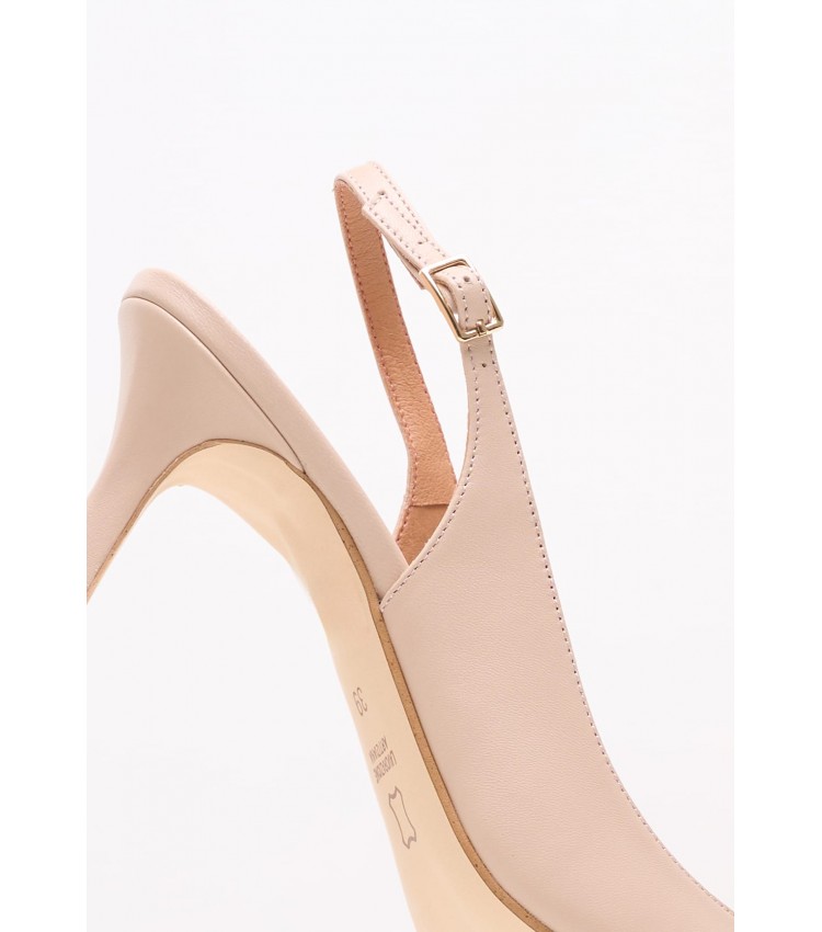 Women Pumps & Peeptoes Low Luna Beige Leather Mortoglou