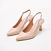 Women Pumps & Peeptoes Low Luna Beige Leather Mortoglou