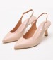 Women Pumps & Peeptoes Low Luna Beige Leather Mortoglou