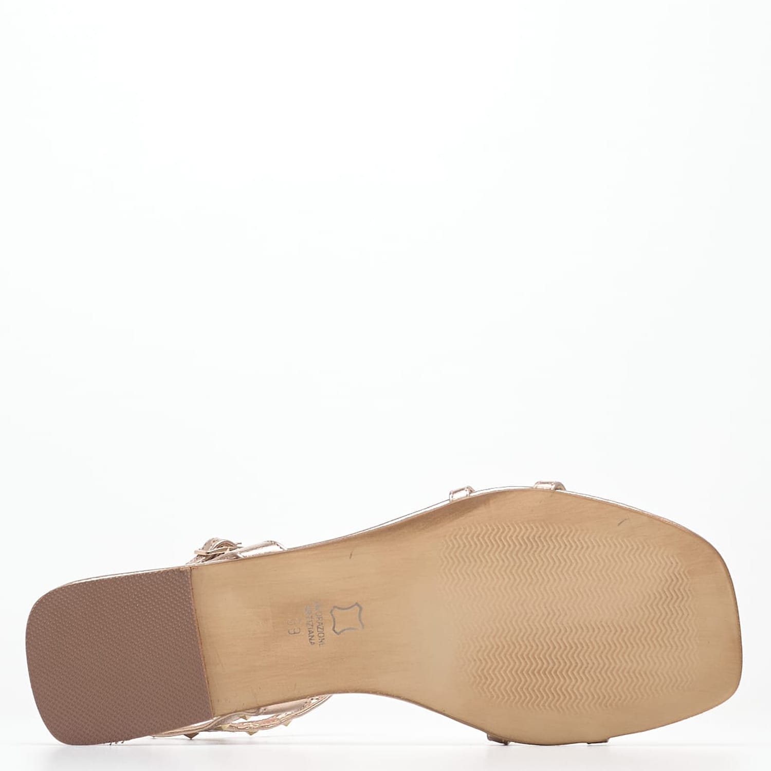 Women Flats Madelyn Bronze Leather Mortoglou