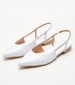 Women Flats Madi White Leather Mortoglou