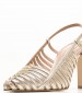 Women Pumps & Peeptoes High Mona Gold Leather Mortoglou