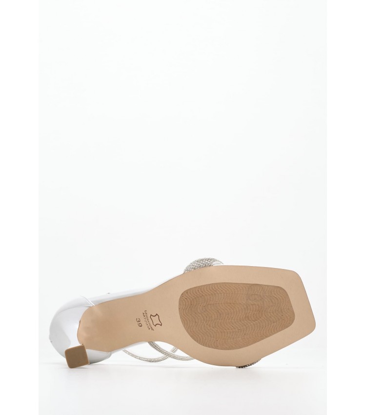 Women Sandals Nikka White Leather Mortoglou