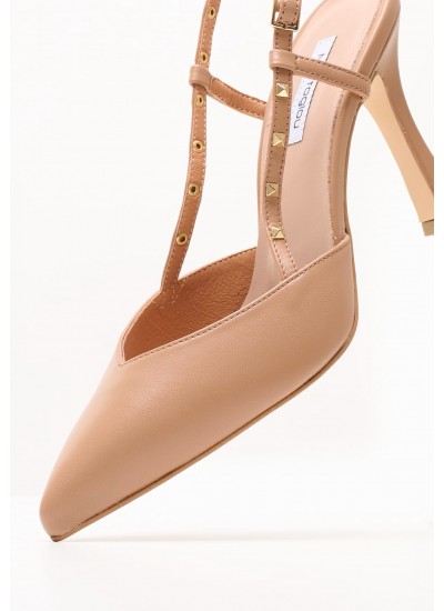 Women Pumps & Peeptoes Low Jesson Beige Leather Guess