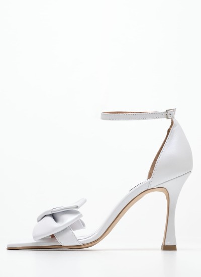 Women Sandals 2243.81805L White Leather Mortoglou
