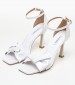 Women Sandals Terese White Leather Mortoglou