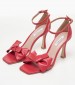 Women Sandals Terese Red Leather Mortoglou