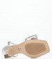 Women Sandals Terese Silver Leather Mortoglou