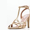 Women Sandals Vivian Gold Leather Mortoglou Women Sandals Vivian Gold Leather Mortoglou