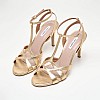 Women Sandals Vivian Gold Leather Mortoglou Women Sandals Vivian Gold Leather Mortoglou