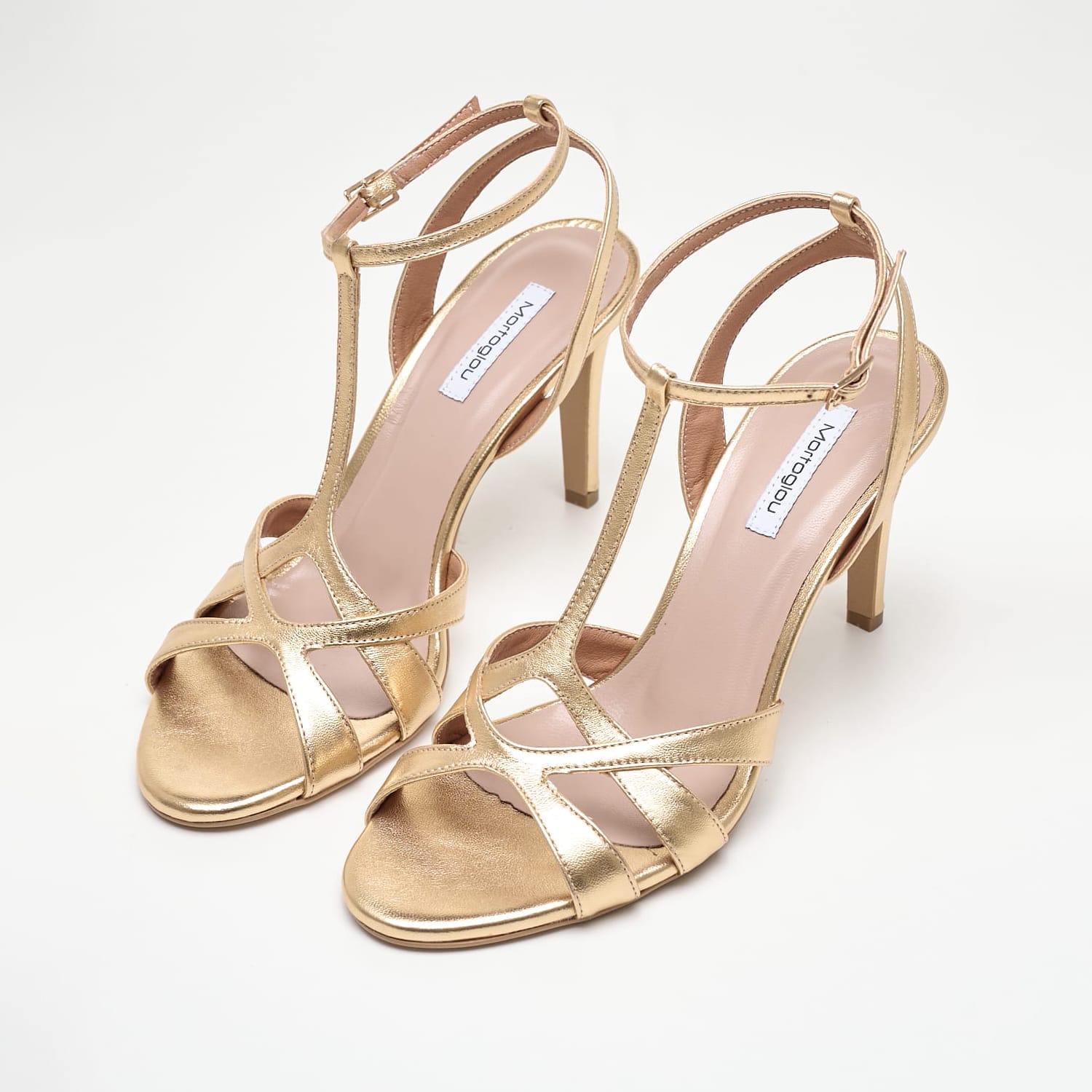 Women Sandals Vivian Gold Leather Mortoglou Women Sandals Vivian Gold Leather Mortoglou