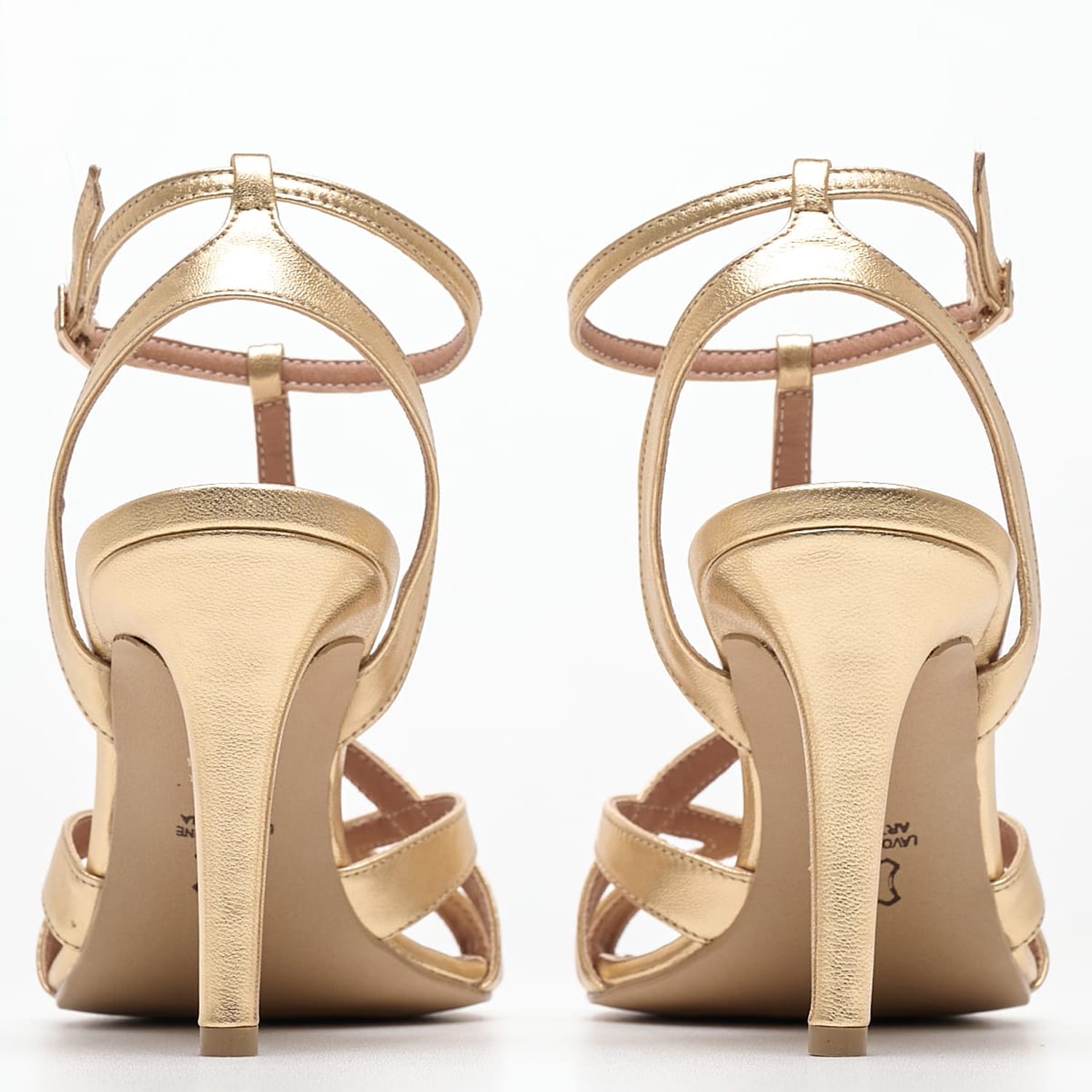 Women Sandals Vivian Gold Leather Mortoglou Women Sandals Vivian Gold Leather Mortoglou