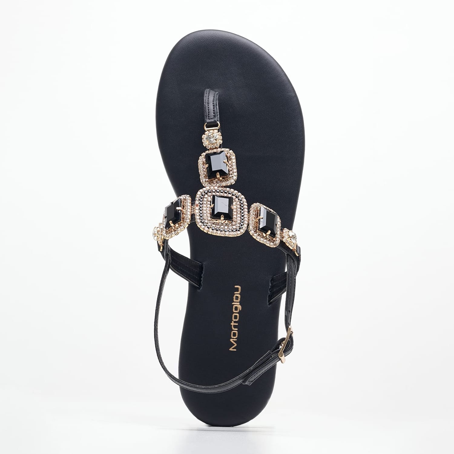 Women Flats Atena Black Leather Mortoglou Women Flats Atena Black Leather Mortoglou
