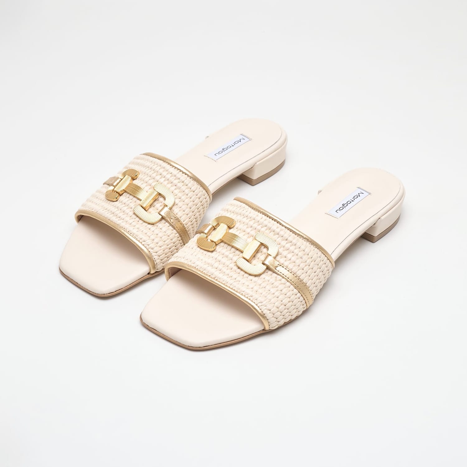 Γυναικεία Flats Dalia Μπεζ Ψάθα Mortoglou Γυναικεία Flats Dalia Μπεζ Ψάθα Mortoglou